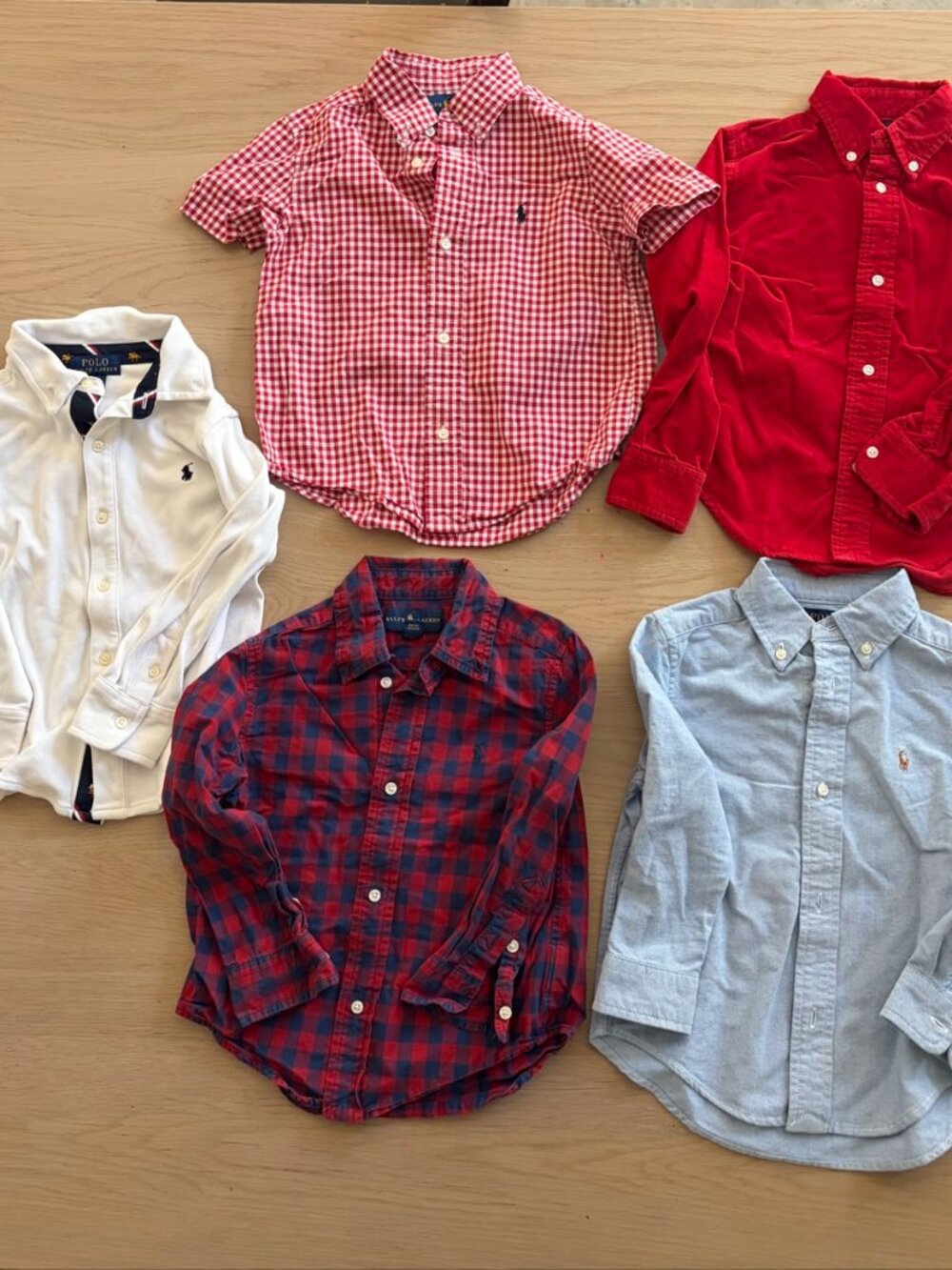 Polo Ralph Lauren Bundle (5) Boys Shirts Size 3T - Button Downs
